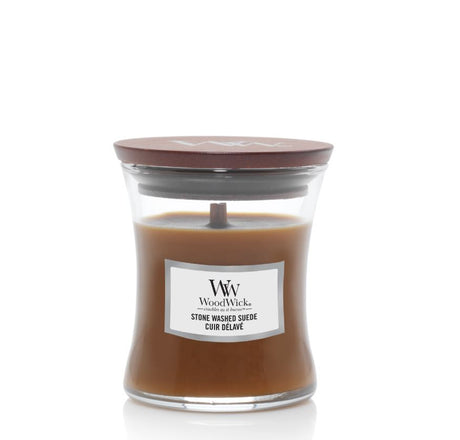 Woodwick stone washed suede candle