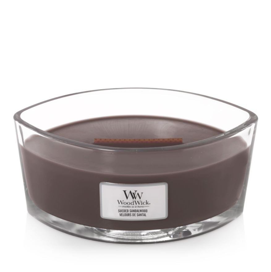 Woodwick candle sueded sandalwood