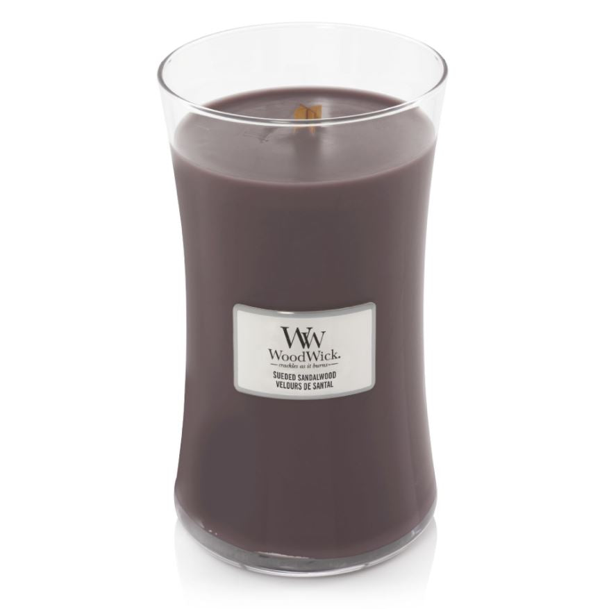 Woodwick candle sueded sandalwood