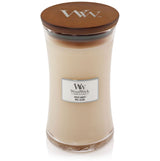 Woodwick white honey candle