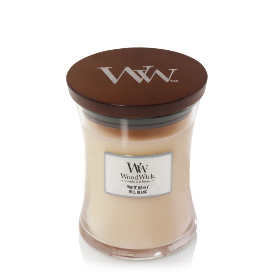 Woodwick candela white honey