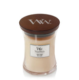 Woodwick white honey candle