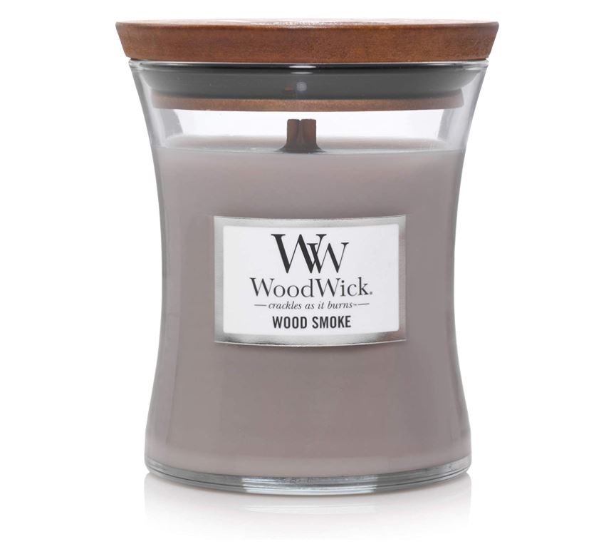 Woodwick candle wood smoke